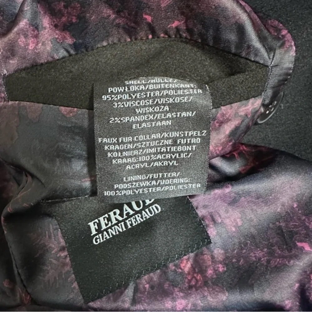 Feraud Gianni Coat S Men’s black double breasted‎